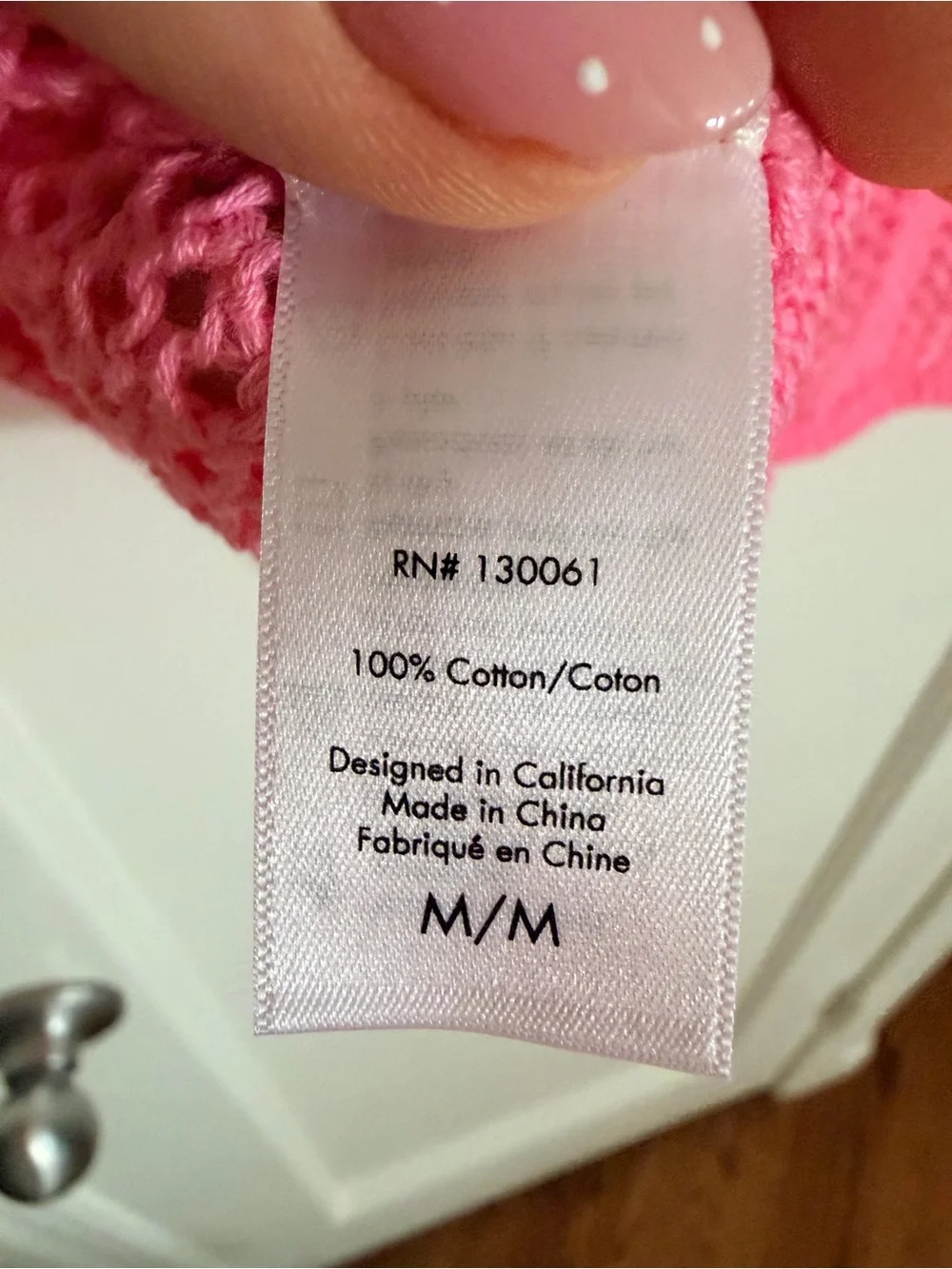 L*Space “Coast is Clear” Knit Mesh Coverup Top Pink M